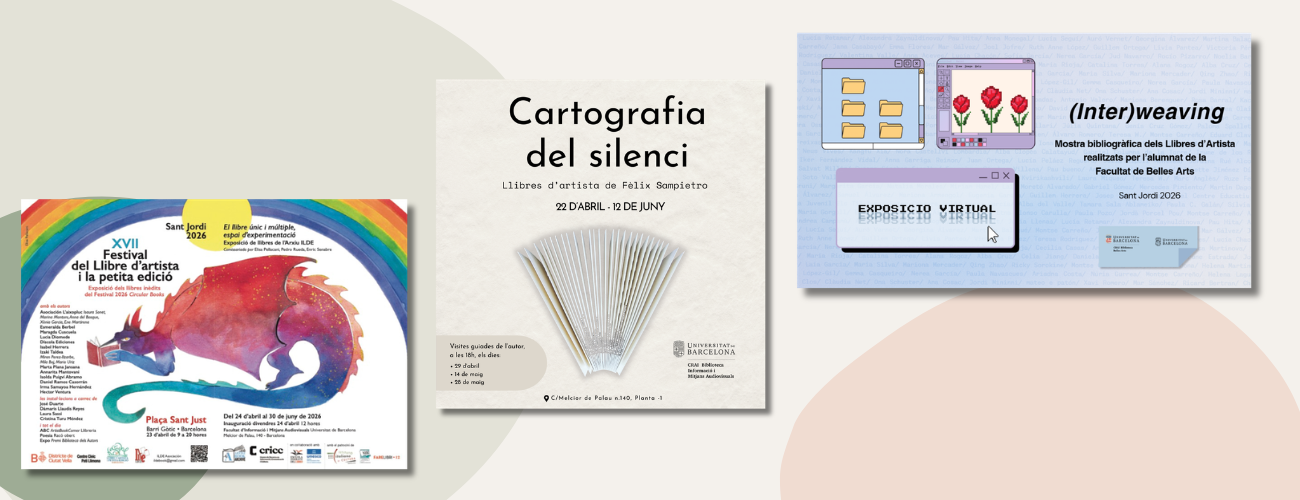El llibre com a obra: exposicions de llibres d’artista a la UB